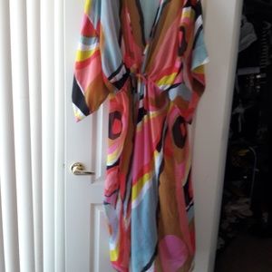 Vintage Pucci Style Sheer Duster /Cover-Up
